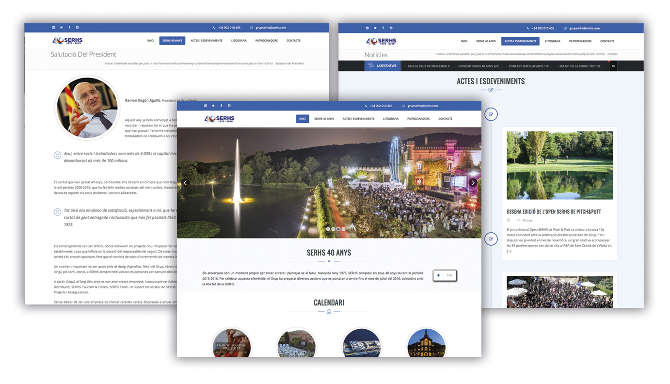 SERHS recoge en una web toda la celebración de los 40 años