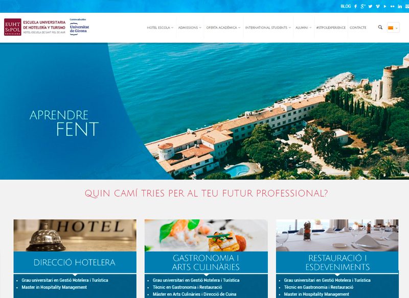 L’EUHT StPOL entre les 20 millors universitats del món en Hoteleria i Turisme