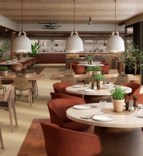SERHS Projects dissenya i executa els espais de restauració de l’Hotel Atzavara a Santa Susanna (Barcelona)